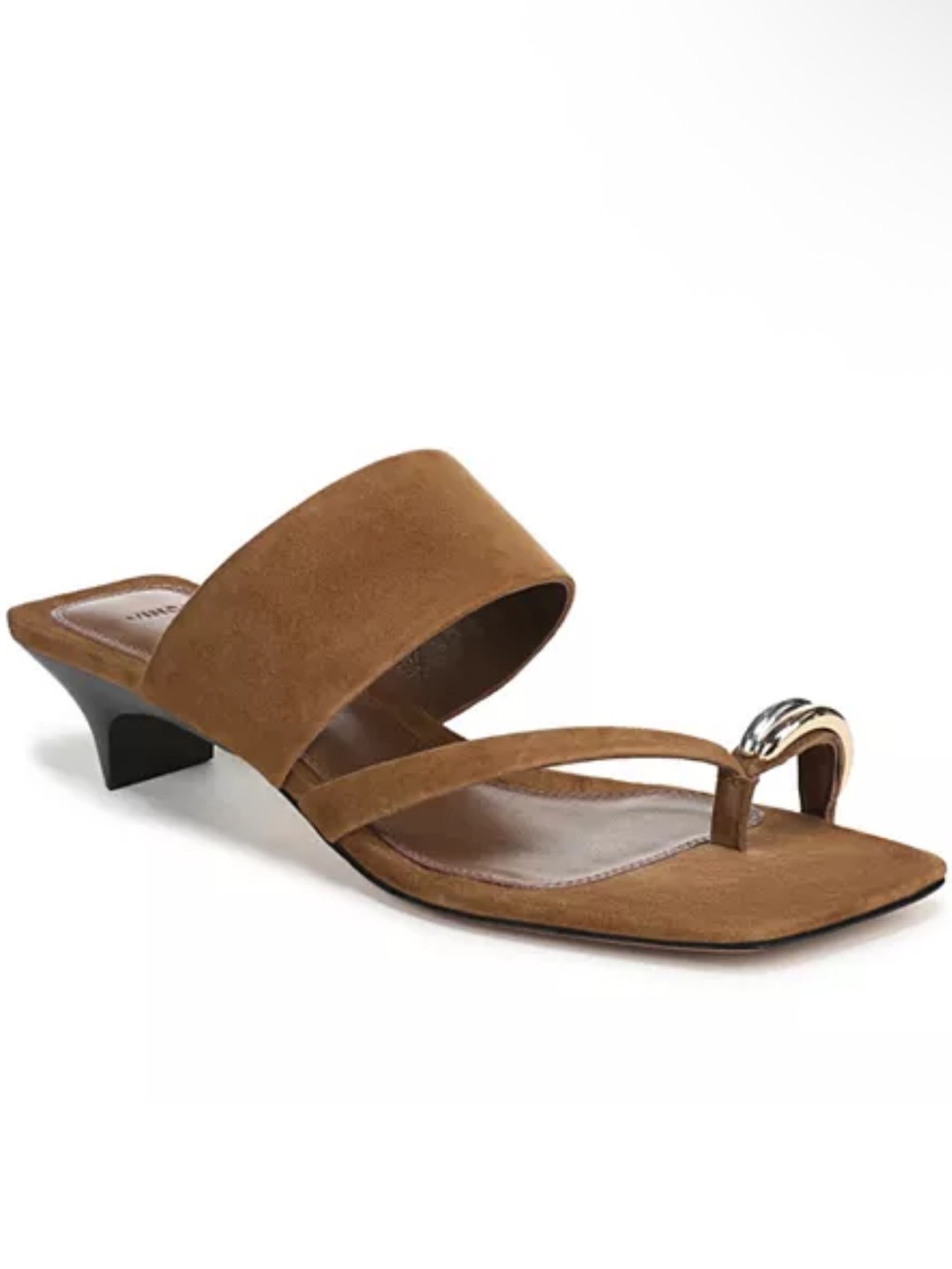 VINCE Toe-Ring Kitten Heel Sandal